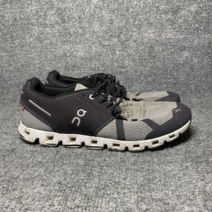 On Cloud Running Shoes Mens 8 Black Gray Athletic *